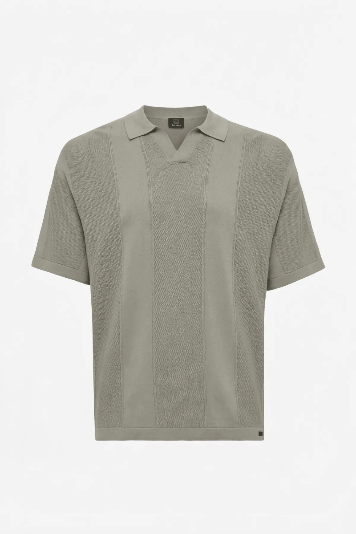Gebreide Buttonless Polo | Bruin